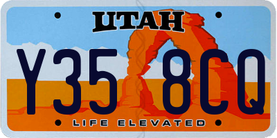 UT license plate Y358CQ