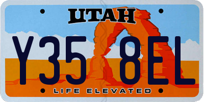 UT license plate Y358EL