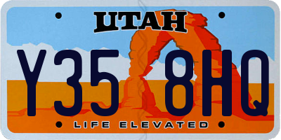 UT license plate Y358HQ