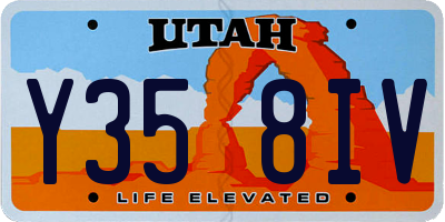 UT license plate Y358IV