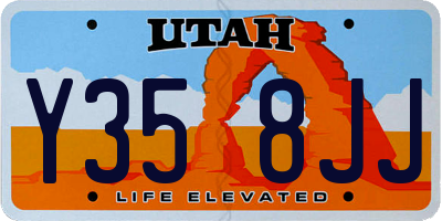 UT license plate Y358JJ