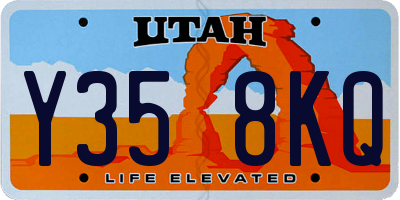 UT license plate Y358KQ