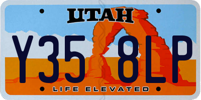UT license plate Y358LP