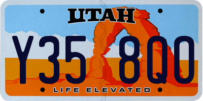 UT license plate Y358QO