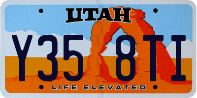 UT license plate Y358TI