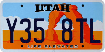 UT license plate Y358TL