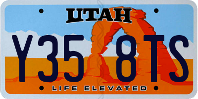 UT license plate Y358TS