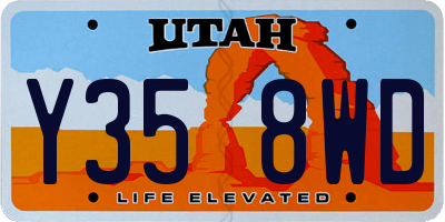 UT license plate Y358WD