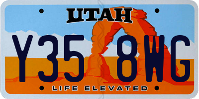 UT license plate Y358WG