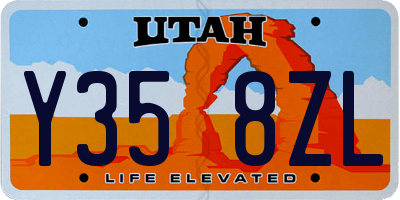UT license plate Y358ZL