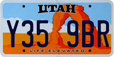 UT license plate Y359BR