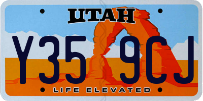 UT license plate Y359CJ