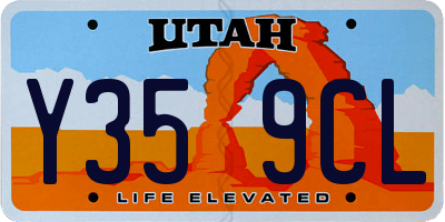 UT license plate Y359CL