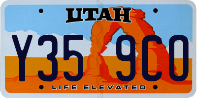 UT license plate Y359CO