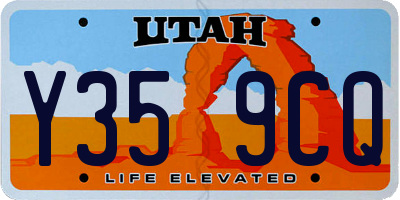 UT license plate Y359CQ