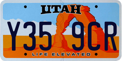 UT license plate Y359CR