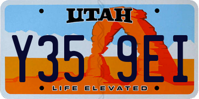 UT license plate Y359EI