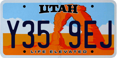 UT license plate Y359EJ