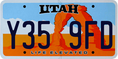 UT license plate Y359FD
