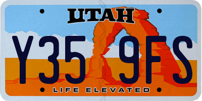UT license plate Y359FS