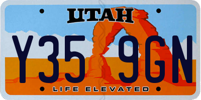 UT license plate Y359GN