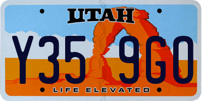 UT license plate Y359GO