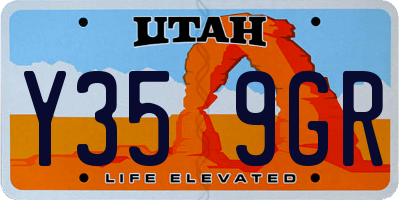 UT license plate Y359GR