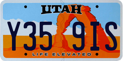 UT license plate Y359IS