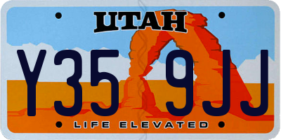 UT license plate Y359JJ