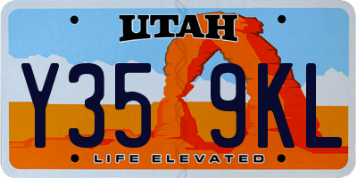 UT license plate Y359KL