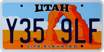 UT license plate Y359LF