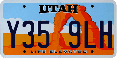 UT license plate Y359LH