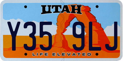 UT license plate Y359LJ