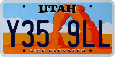 UT license plate Y359LL