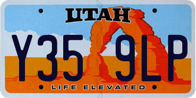 UT license plate Y359LP