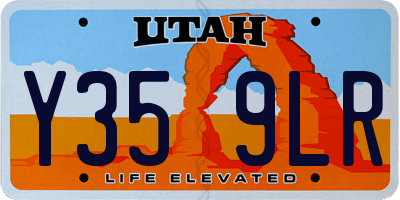 UT license plate Y359LR