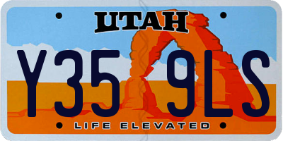 UT license plate Y359LS