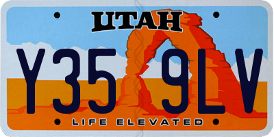 UT license plate Y359LV