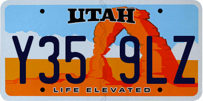 UT license plate Y359LZ
