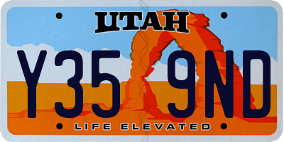 UT license plate Y359ND