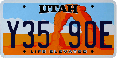 UT license plate Y359OE