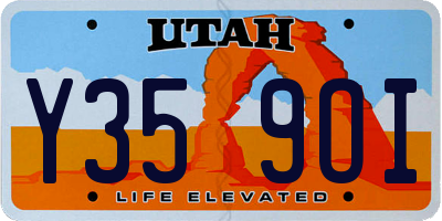 UT license plate Y359OI