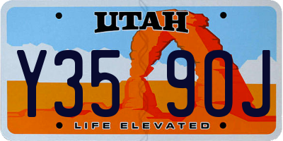 UT license plate Y359OJ