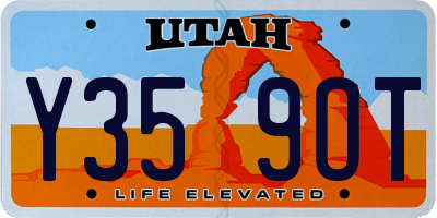 UT license plate Y359OT