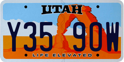 UT license plate Y359OW
