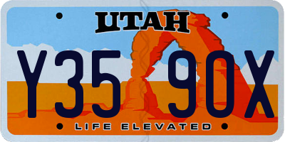 UT license plate Y359OX