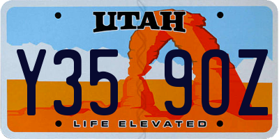 UT license plate Y359OZ