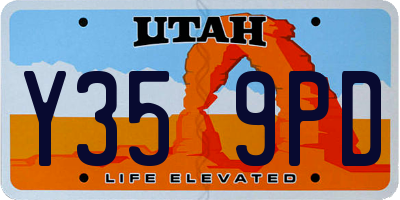 UT license plate Y359PD