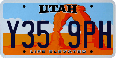 UT license plate Y359PH