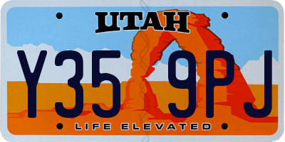 UT license plate Y359PJ
